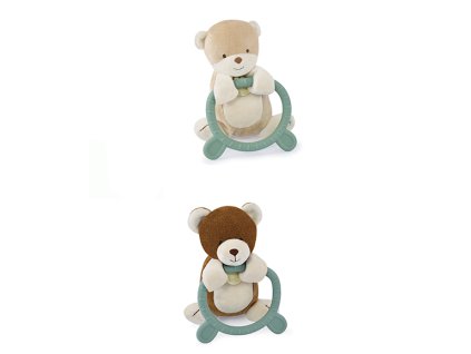 Doudou Plyšová hračka s kousátkem HOULAHOP 1 ks Medvěd