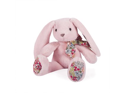 Doudou Histoire d´Ours Plyšová zvířátka 20 cm 1 ks králíček růžový