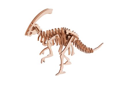 Woodcraft Dřevěné 3D puzzle Parasaurolophus přírodní