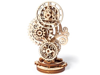 Ugears 3D dřevěné mechanické puzzle Steampunkové hodiny