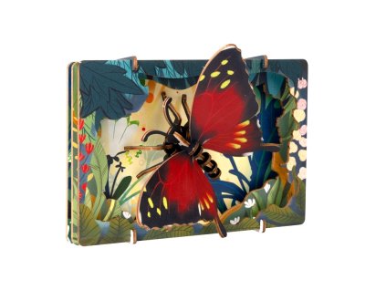 EscapeWelt 3D dřevěné puzzle Motýl