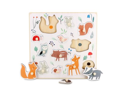 Vilac Lesní zvířátka puzzle s úchytem od Sarah Betz