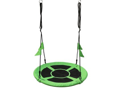 2Kids Toys Houpačka Čapí hnízdo s vlajkami zelené