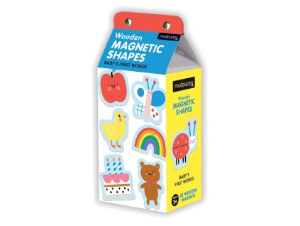 Mudpuppy Dřevěná magnetická sada první dětská slova