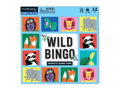 Mudpuppy Magnetická desková hra Divoká zvířata