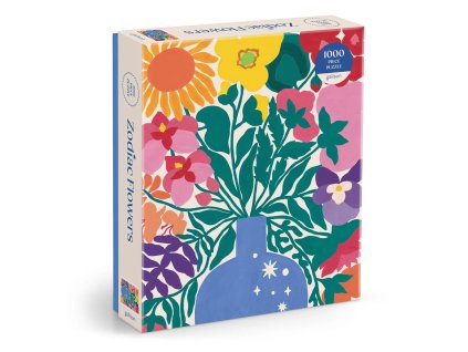 Galison Puzzle Květiny zvěrokruhu 1000 dílků