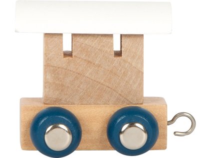 small foot Polární písmenkový vagónek bílý