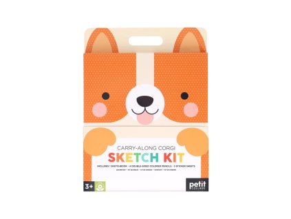 Petit Collage Cestovní výtvarná sada Corgi