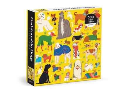 Galison Puzzle Styloví psi 500 dílků