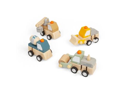 Bigjigs Toys Natahovací stavební autíčko 1 ks