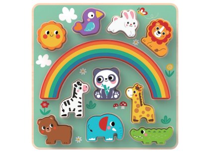 2Kids Toys Balanční puzzle se zvířátky 2 v 1