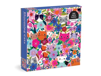 Mudpuppy Puzzle Kočky v květinách 500 dílků