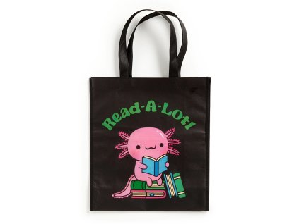 Mudpuppy Znovupoužitelná nákupní taška Axolotl čte