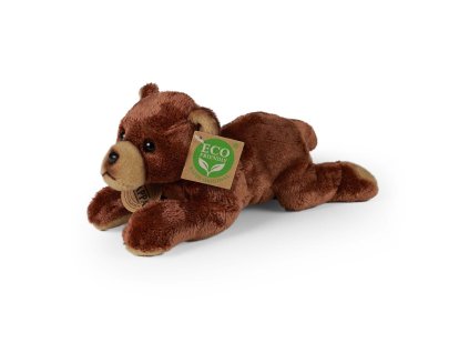 Rappa Plyšový medvěd ležící 18 cm ECO-FRIENDLY