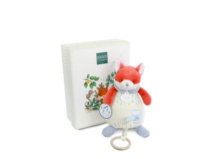 Doudou Dárková sada Plyšová liška Romarin hrající melodii 20 cm