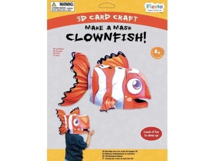 Fiesta Crafts Kreativní sada 3D maska Klaun očkatý