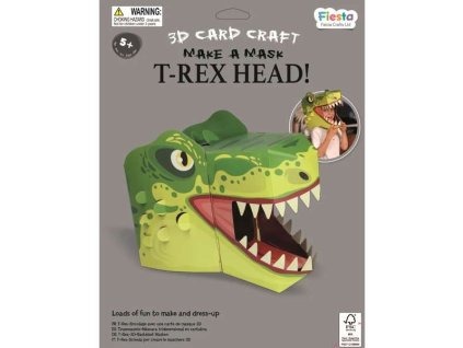 Fiesta Crafts Kreativní sada 3D maska T. rex