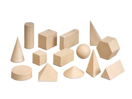 Wissner Dřevěná sada geometrických těles 14 ks