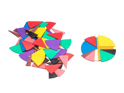 Wissner Kruhové výseče pro výuku zlomků 71 ks