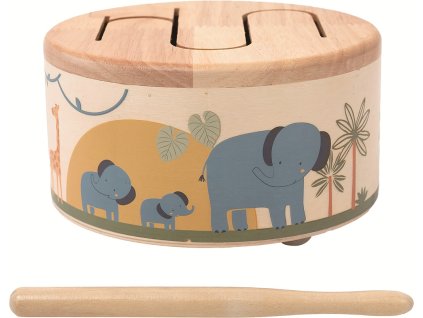 2Kids Toys Dřevěný bubínek Safari