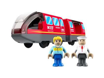 2Kids Toys Elektrický městský vlak červený