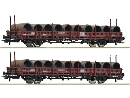 Roco Sada 2 ks klanicových vozů Ks s nákladem ÖBB - 6600120