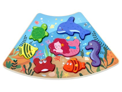 2Kids Toys Dřevěné puzzle Podvodní svět propojitelné