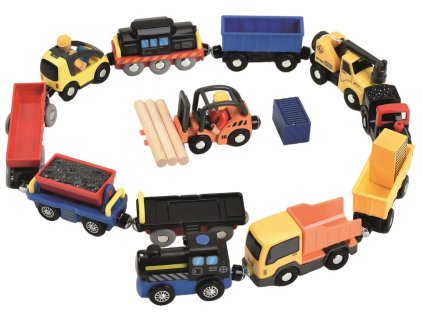 2Kids Toys Sada vozidel k vláčkodráze