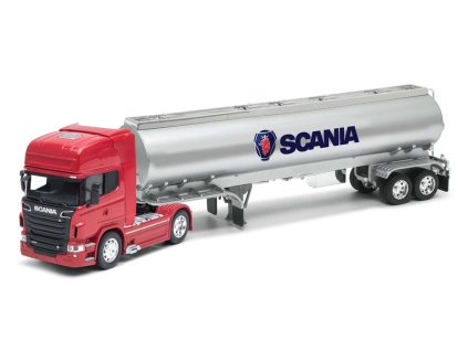 Welly SCANIA V8 R730 OIL TANKER 1:32 červená