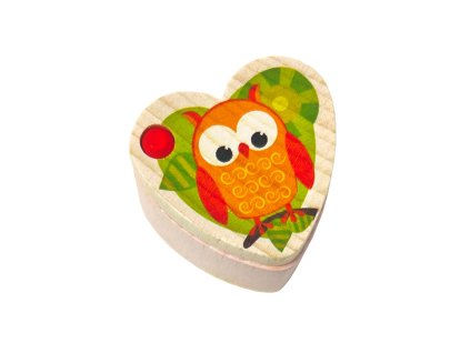 Hess Krabička na zoubky Sovičky světle růžová