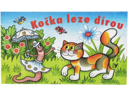 Baby knížka leporelo Kočka leze dírou ilustrace Ondřej Sekora