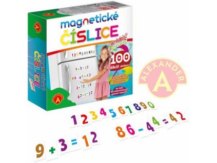 ALEXANDER Hra Číslice magnetické set 100ks na lednici