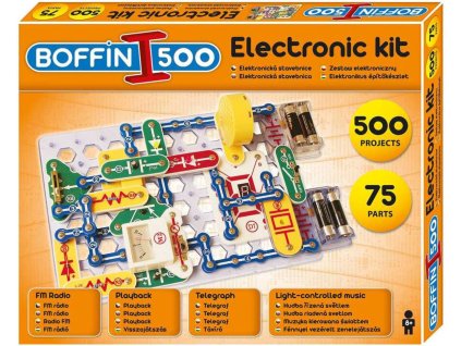 BOFFIN I. 500 Elektronická stavebnice 500 projektů 75 součástek na baterie