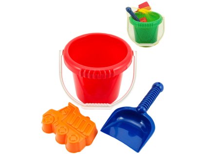 LORI 213 Kyblík na písek set s lopatkou a bábovičkou 3 barvy