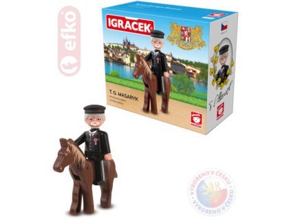 EFKO IGRÁČEK T.G.Masaryk figurka 7,5cm v krabičce STAVEBNICE