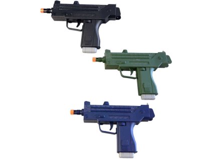 Pistolka dětská plastová 24cm revolver na baterie Zvuk 3 barvy