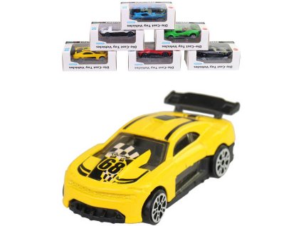 Auto závodní kovové 1:64 různé druhy formule 6cm v krabici