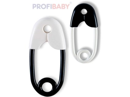 PROFIBABY Baby chrastítko špendlík černobílý pro miminko
