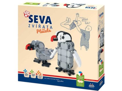SEVA Zvířata ptáčata plastová STAVEBNICE 347 dílků