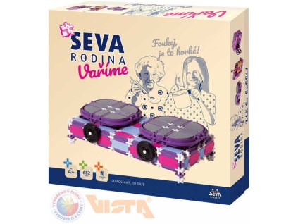 SEVA RODINA Vaříme plastová STAVEBNICE 682 dílků v krabici