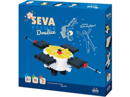 SEVA Vesmír Družice plastová STAVEBNICE 425 dílků