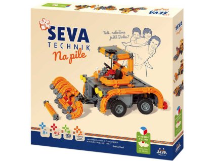 SEVA TECHNIK Na pile plastová STAVEBNICE 412 dílků v krabici