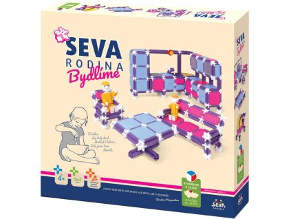 SEVA Rodina Bydlíme plastová STAVEBNICE 564 dílků