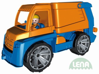 LENA Truxx Auto popelář 29cm vozítko na písek s panáčkem řidič plast