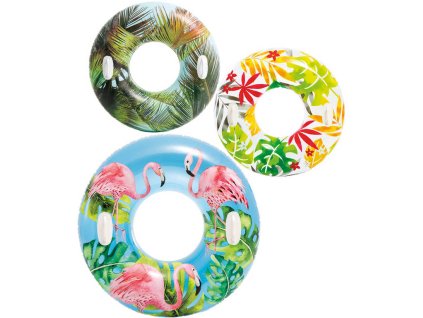 INTEX Kruh plavací se 2 madly 97cm nafukovací kolo do vody 3 druhy 58263