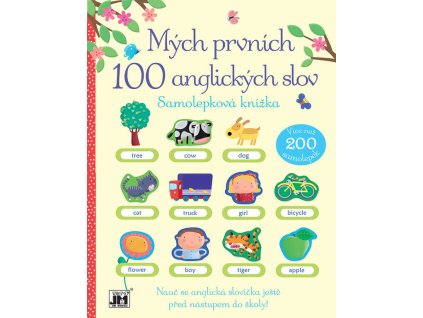 JIRI MODELS Mých prvních 100 anglických slov knížka samolepková