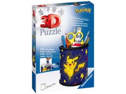 RAVENSBURGER Puzzle 3D Stojan na tužky Pokémon 54 dílků skládačka