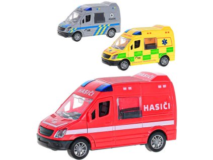 Auto záchranářské 12cm na setrvačník záchranné složky CZ 3 druhy plast