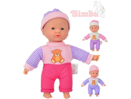 SIMBA Panenka miminko Tiny Laura 20cm 4 druhy měkké tělo