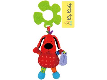 K´S KIDS Pes Patrick S úchytem Na kočárek Textilní pejsek BABY